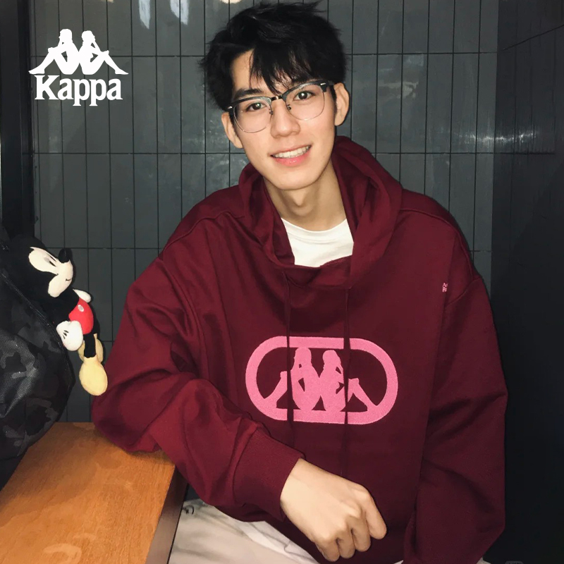 卡帕情侣款针织套头衫运动卫衣