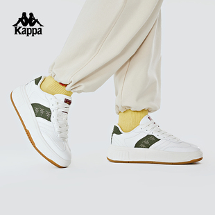 kappa卡帕女鞋背靠背运动板鞋女2025新款女款串标鞋子休闲小白鞋