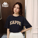 Kappa卡帕短袖 情侣男女字母印花运动T恤休闲半袖 圆领上衣