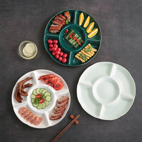 高典手工陶瓷轻奢色釉餐具