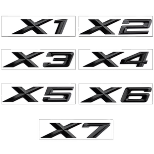 适用于宝马车标X1X2X3X4X5X6X7字母车标贴XDrive25i 30i尾标改装