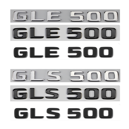 适用奔驰车标字标改装GLE400 GLE450 GLE53 GLE63S车标贴AMG尾标