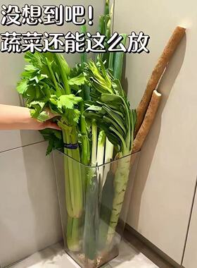 厨房收纳神器大葱山药多功能置物架台面地面姜蒜食材整理盒大容量