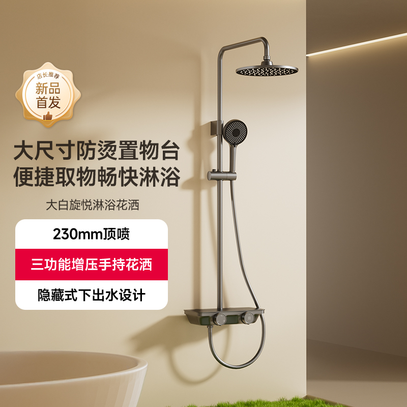 大白旋悦多功能淋浴花洒套装