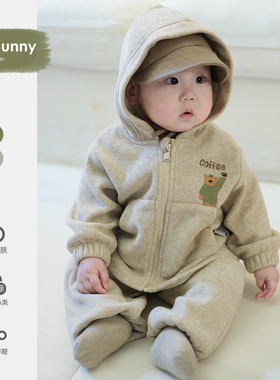 婴幼儿衣服春秋款宝宝套装超萌可爱春季婴儿分体春装男女童外出服