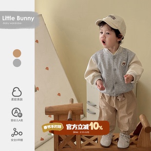 宝宝入秋套装2025新款洋气男童外套超萌婴儿秋装衣服小孩分体童装