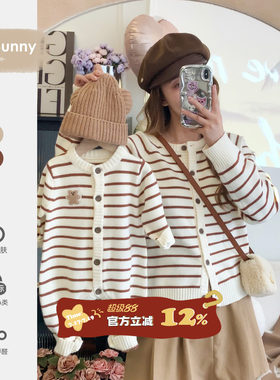 亲子装母女款小月龄宝宝秋冬一家三口毛衣外出服高端洋气秋季衣服