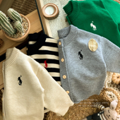 春季 婴幼儿外套春秋新款 男女宝宝针织开衫 月龄百搭休闲外出上衣潮