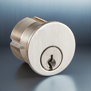 全铜美标一字钥匙别墅高档防火门过道锁芯应急锁头酒店高铁通道锁