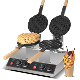 香港君凌鸡蛋仔机商用电热双头qq蛋仔机华夫饼烤饼机鸡蛋饼机器