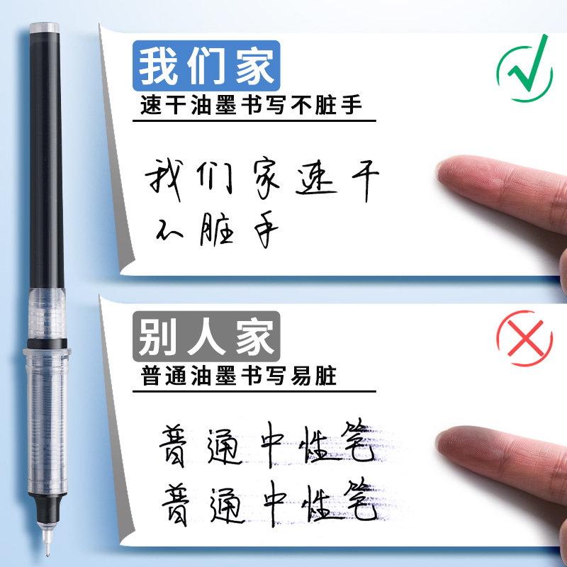 국가 동향 직선 액체 유형 교체 가능한 코어 볼펜 고가 젤 펜 학생 전용 속건성 펜 검은 색 0.5MM 검정색 펜 복고풍 중국어 바람 짐승 탄소 펜 시험 특수 워터 펜
