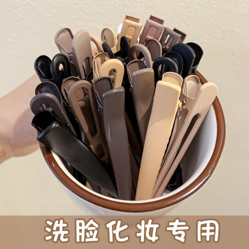 奶咖色鸭嘴夹吉度刘海发夹发卡