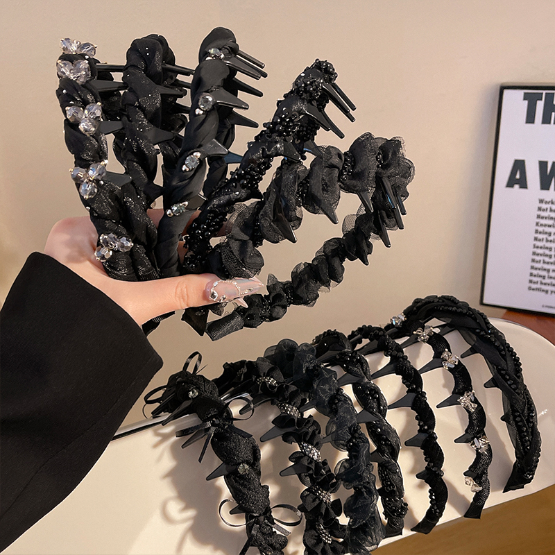 吉度黑色巴黎王妃带齿防滑发箍