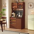 实木餐边柜茶水柜靠墙一体储物柜客厅柜子置物柜橱柜家用厨房边柜