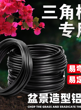 三角梅专用盆景造型铝丝铝线盘扎铝丝线蟠扎园艺铁丝花卉定型吕丝