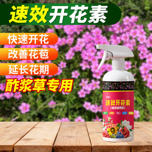 酢浆草爆花专用速效开花素高浓缩即喷营养液安全快速促花催花