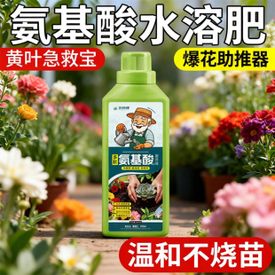 植物氨基酸水溶肥花卉果蔬通用型生根促花防黄叶有机配方全营养
