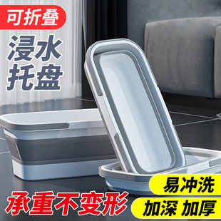 多肉花盆接水托盘长方形加厚塑料植物浇水浸盆托盘整理收纳拌土盘