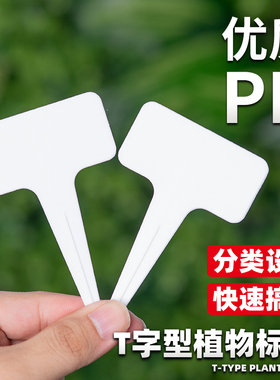 园艺标签花卉多肉植物防水加厚标识牌加厚塑料插地牌书写盆栽记录