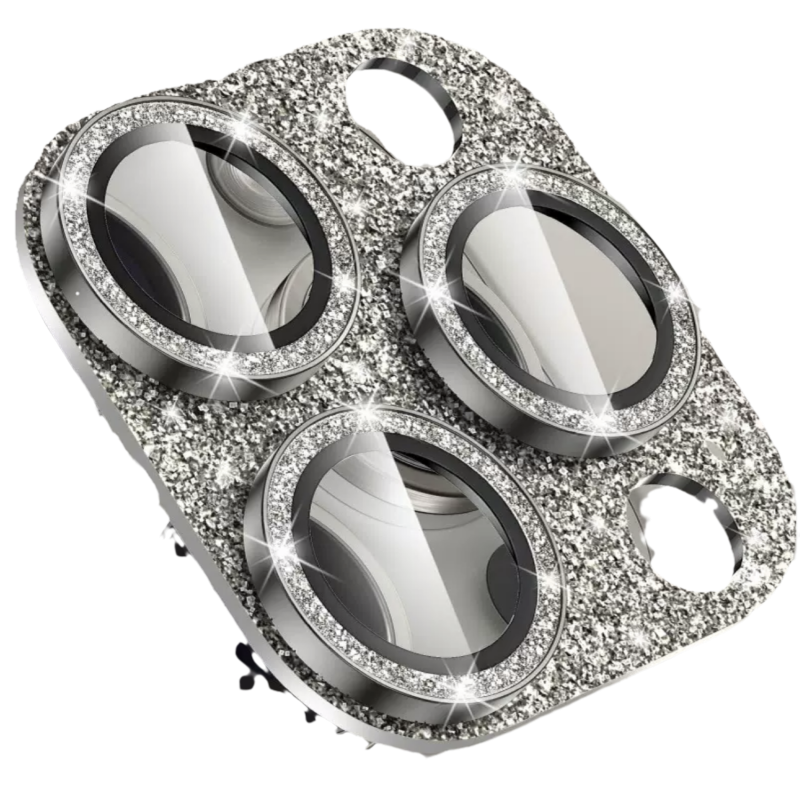 适用苹果17promax镜头膜闪粉奢华16pm摄像头镜头盖15全覆盖一体金属防尘防摔14plus装饰保护贴iphone13配件