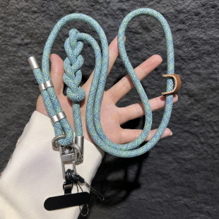 手机斜挎可背挂绳高端户外登山挂脖防盗绳可调节手机链电话壳相机包包通用百搭防丢挂链王菲同款手机挂绳垫片