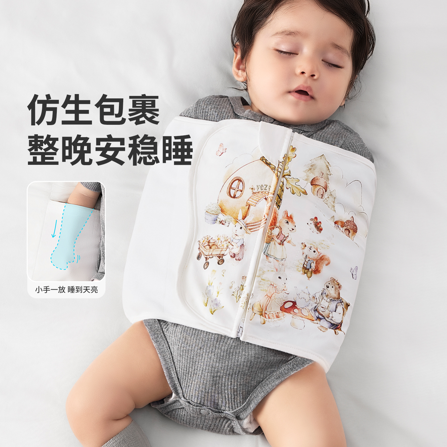 【实用新型专利】婴儿防惊跳睡袋
