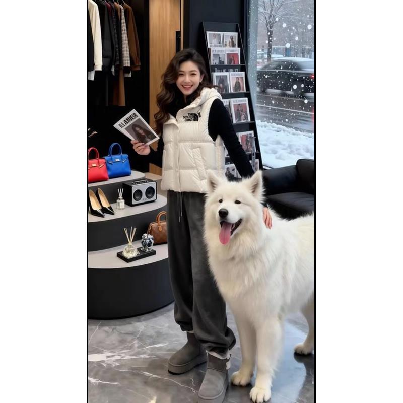 ROUMIKL2025新款秋冬季加厚马甲女外穿小个子洋气宽松百搭坎肩外