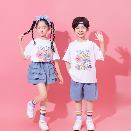 六一儿童演出服服装幼儿园啦啦队开幕式舞蹈小学生运动会班服表演