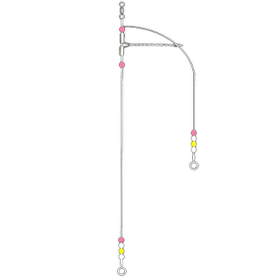 裴钓丸世漂流钓组防缠绕海钓串钩抛竿防打卷双钩漂流钩急流串钩