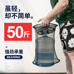 裴钓鱼护护网兜便携密网速干简易鱼篓装鱼折叠细眼小号小型