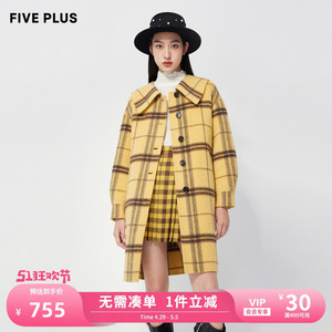 FIVEPLUS外套女羊毛大