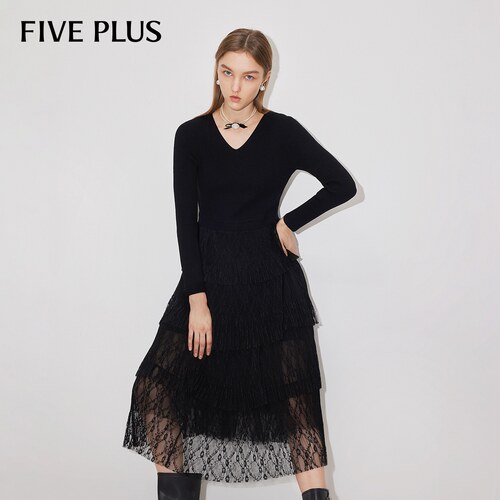 FIVEPLUS连衣裙女中长
