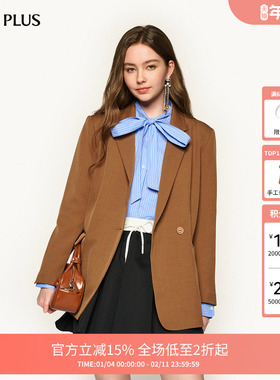 FIVE PLUS外套宽松气质通勤西服廓形可露丽风休闲百搭新款女装