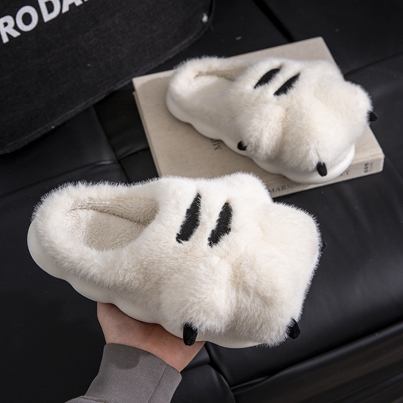 鲨际虎爪棉拖鞋保暖可爱防滑外穿