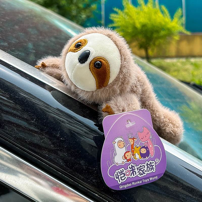 野生动物树懒毛绒玩具公仔磁铁冰箱贴留言板玩偶家居饰品骏马娃娃