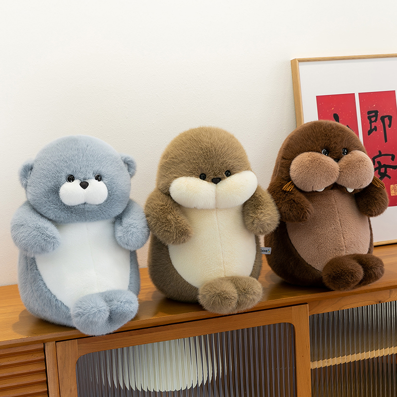 海豹公仔海洋生物毛绒玩具