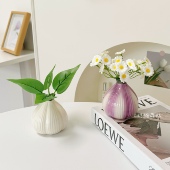 北欧风洋葱陶瓷瓶仿真创意小花瓶简约客厅摆件插花桌面装 饰品