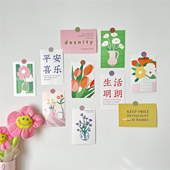 墙面装 ins风生活明朗墙壁装 饰卡片 饰背景治愈系拍照背景送墙贴