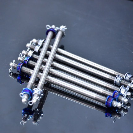 304不锈钢电动车 前轮螺杆 前轮轴 直径12mm总厂385mm