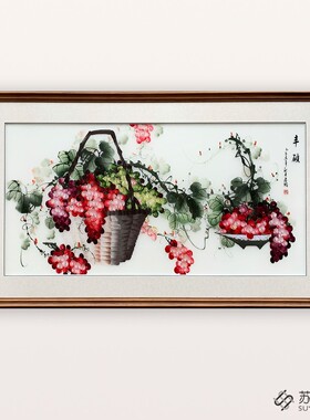 成品挂画手工刺绣精品装饰苏绣
