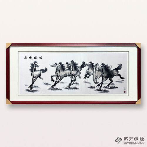 苏绣成品挂画手工刺绣精品