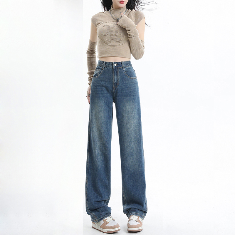 BETOHOW原色复古直筒牛仔裤