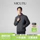 VICUTU威可多男秋冬保暖商务休闲黑色鹅绒服外套 立领休闲羽绒