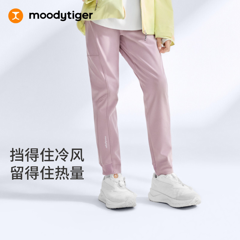 moodytiger女童秋冬季防风长裤图片
