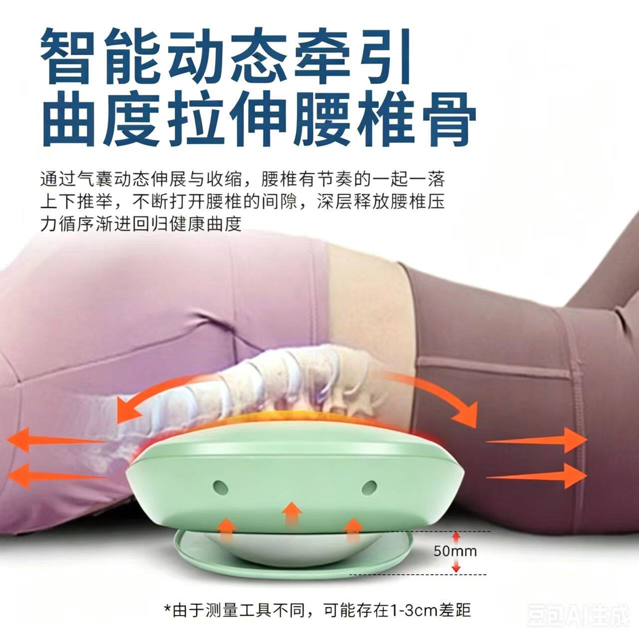 腰椎按摩器腰部按摩器智能腰椎拉伸舒缓仪腰部经络疏通热敷按摩器
