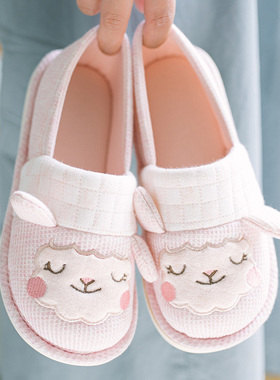 月子鞋春夏季8月9月产后包跟大码软底产妇拖鞋防滑室内厚底孕妇鞋