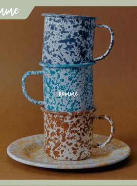 【现货】ROMME | 美国crow canyon home搪瓷餐具谷物碗珐琅马克杯