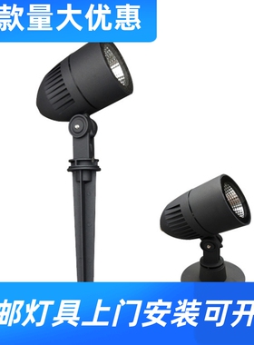 2023LED户外照明地插灯10W12W大功率/COB投射灯庭院插地灯景工厂