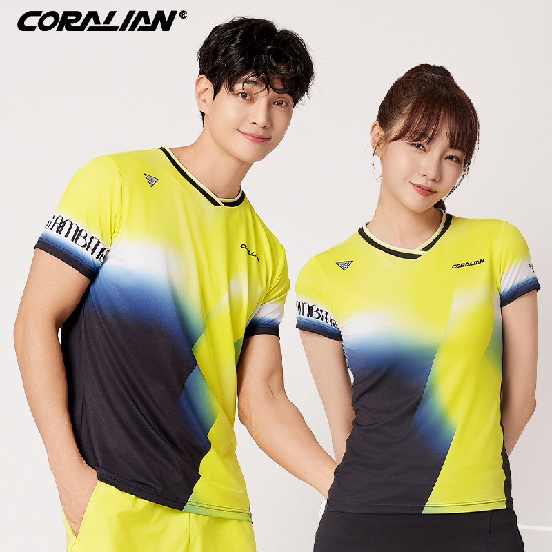 新品可莱安 羽毛球服上衣女韩国透气速干夏季男女款短袖T恤运动服,运动/瑜伽/健身/球迷用品,羽毛球上装,淘宝优惠券,粉丝福利购,淘宝优惠卷