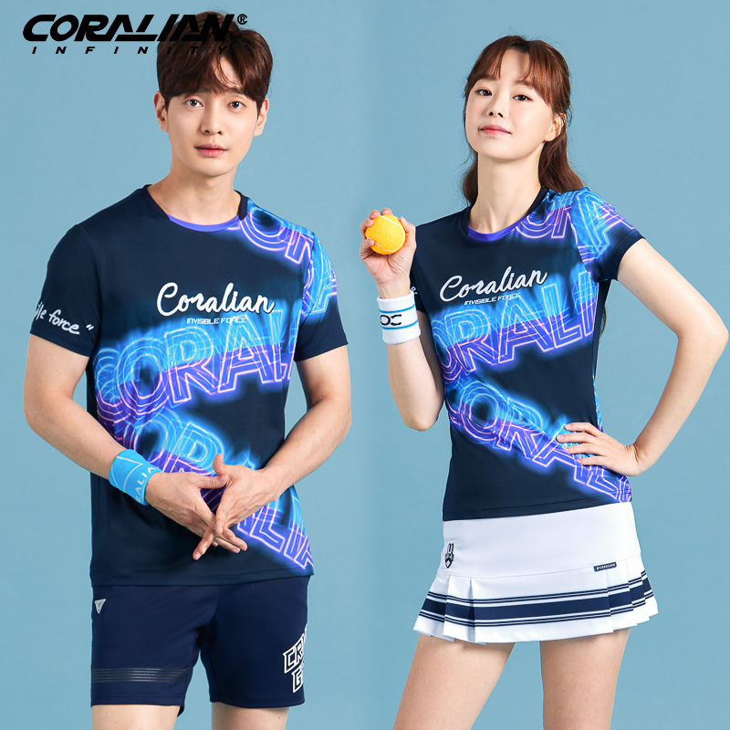 可莱安韩国羽毛球2021情侣队服